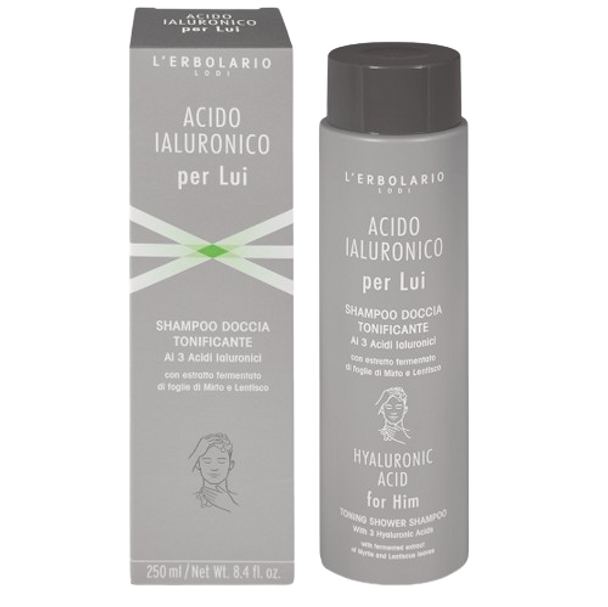 L'Erbolario - Acido Ialuronico Per Lui Shampoo Doccia  Uomo Confezione 250 Ml