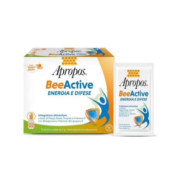Apropos - Beeactive Integratore Energia e Difese Immunitarie Confezione 12 Bustine     