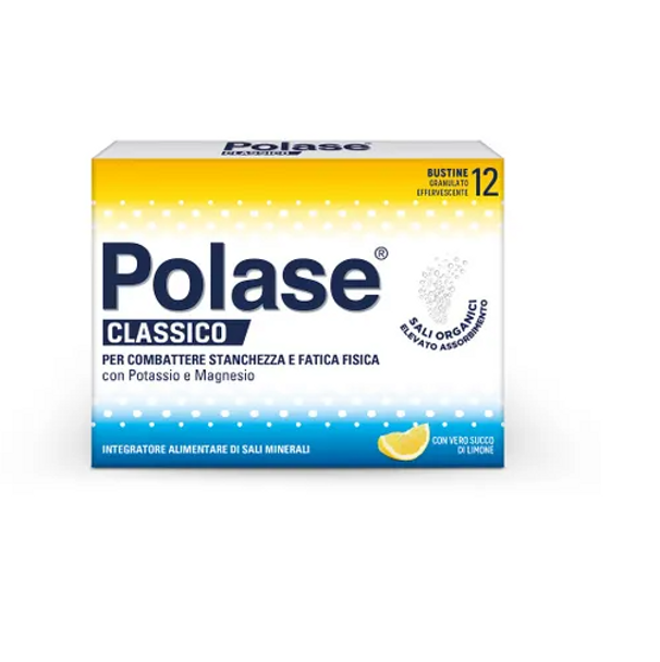 Polase - Limone Integratore Sali Minerali Confezione 12 Bustine