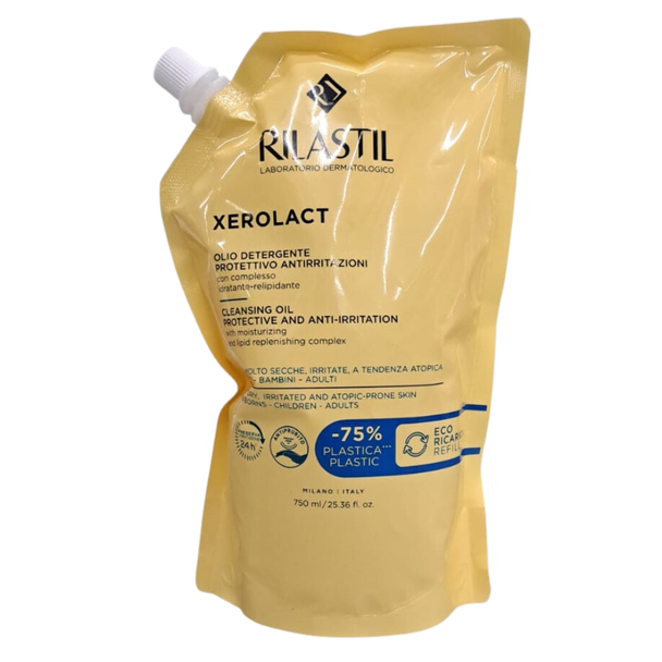 Rilastil - Xerolact Eco Ricarica Olio per Pelle Secca Confezione 750 Ml Rilastil - Xerolact Eco Ricarica Olio per Pelle Secca Confezione 750 Ml