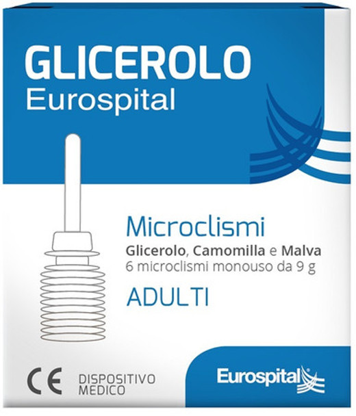 Eurospital - Glicerolo Microclismi Adulti Soluzione Lassativa Efficiente 06 Confezione Pezzi da 9 gr