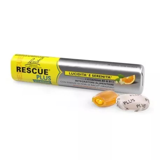 Rescue Plus Integratore per l'Umore
Confezione 10 Confetti

Rescue Plus è un integratore con essenze di fiori di Bach originali arricchito con vitamine B5 e B12