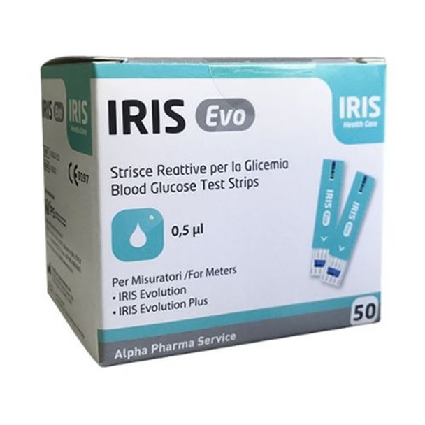 Iris Evo Strisce Glicemia
Confezione 50 Pezzi

Strisce glicemia