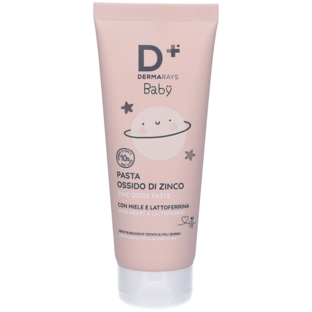 Dermarays Baby Pasta Ossido di Zinco
Confezione 100 Ml

Pasta ossido di zinco al 10%, specifica per la pelle delicata dei neonati e dei bambini, protegge da arrossamenti e irritazioni, nutrendo e lenendo grazie al miele e lattoferrina