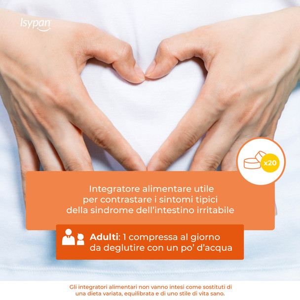 Isypan - Intestino Irritabile Integratore Fermenti Lattici Confezione 20 Compresse
