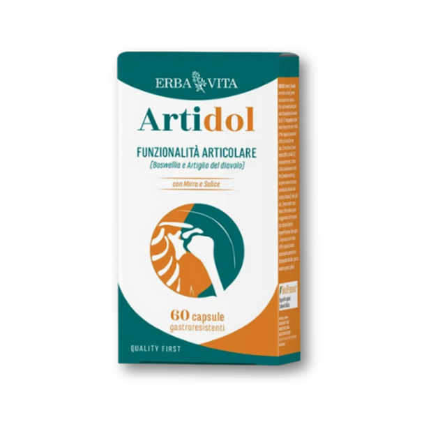Erba Vita - Artidol Integratore Alimentare Funzionalità Articolare Confezione 60 Capsule