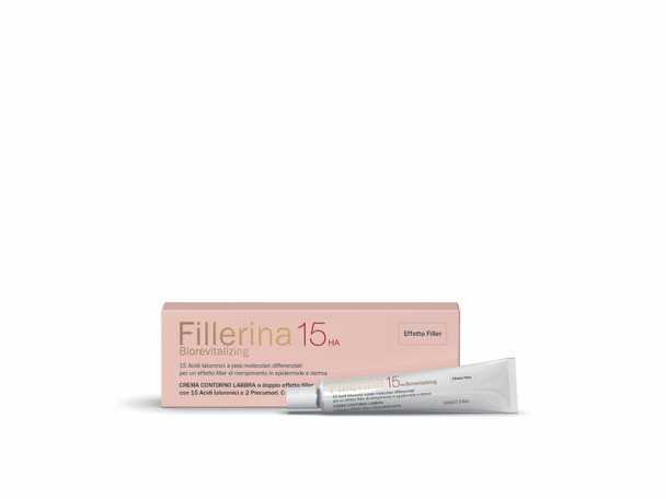 Fillerina 15HA Biorivitalizzante Crema Contorno Labbra Grado 5 Confezione 15 Ml