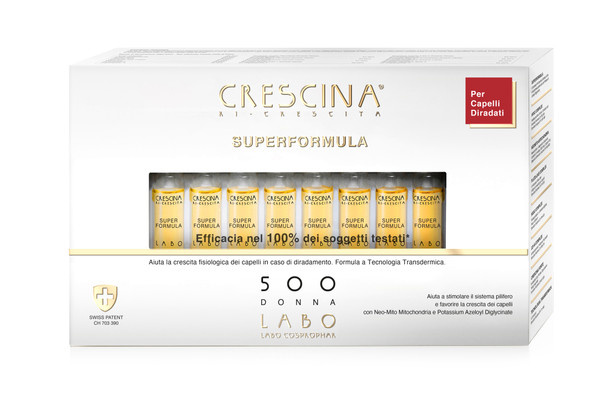 Crescina Superformula Ricrescita 500 Donna Confezione 20 Fiale
