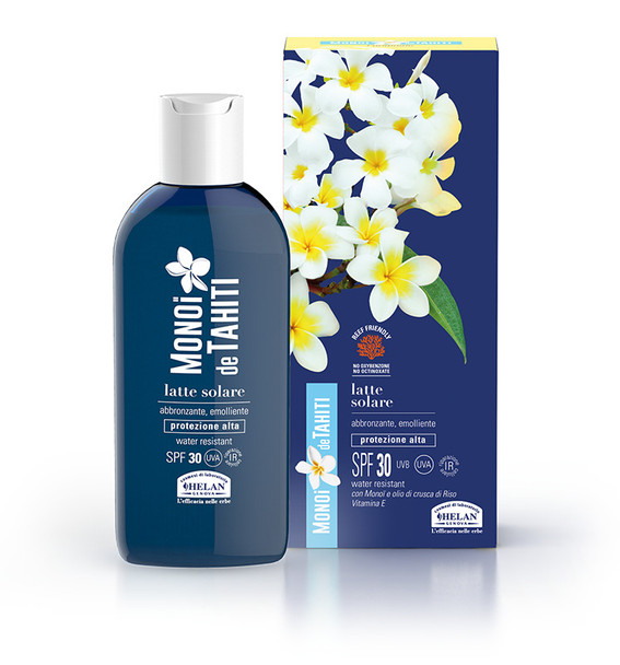 Helan Monoi De Tahiti Latte Solare SPF 30+ Confezione 200 Ml