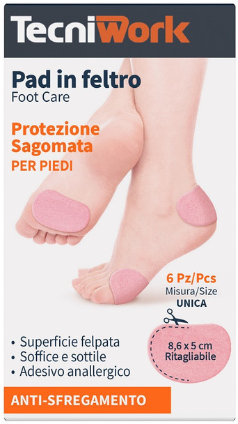 PAD IN FELTRO SAGOMATO 8,6X5CM