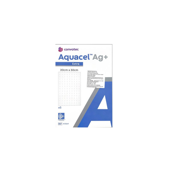 AQUACEL AG+ EXTRA 20X30CM 5PZ (Confezione Danneggiata) (Scadenza Prodotto 28/01/2027)