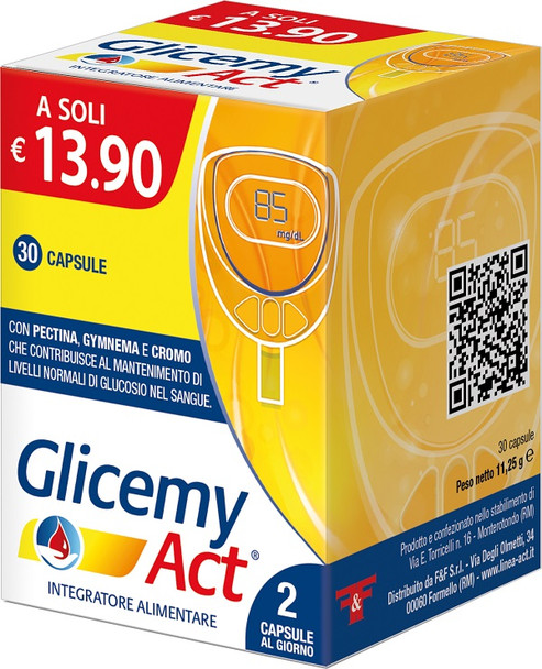 Act - Glicemy Integratore Alimentare Confezione 30 Capsule 
