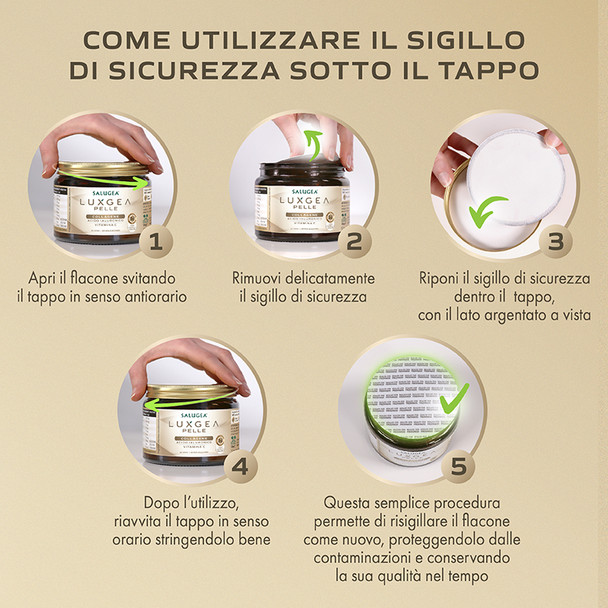 Salugea - LuxGea Pelle con Collagene e Acido Ialuronico 21 Dosi Confezione 130 Gr