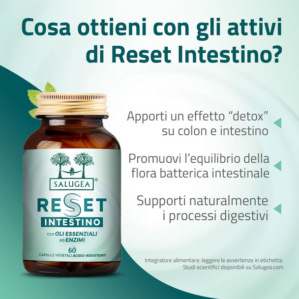 Salugea -  Reset Intestino Benessere dell’Intestino Confezione 60 Capsule
