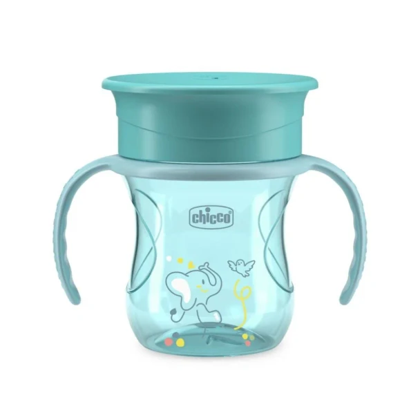 Chicco - Tazza Perfect 360 Azzurra 12M Confezione 1 Pezzo