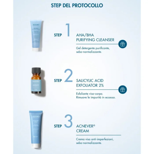 Miamo - Protocollo Essenziale Pelle a Tendenza Acneica Confezione 3 Pezzi