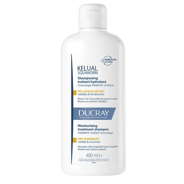 Ducray Kelual Squanorm Shampoo Idratante Forfora Secca  Confezione 400 Ml