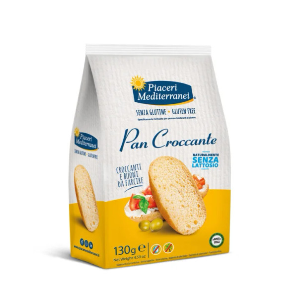 Piaceri Mediterranei Pan Croccante Senza Glutine Confezione 130 Gr