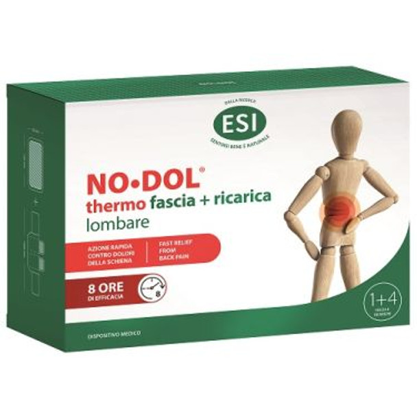 Esi No Dol Thermo Fascia + Ricarica Lombare Confezione 1+4 Esi No Dol Thermo Fascia + Ricarica Lombare Confezione 1+4
