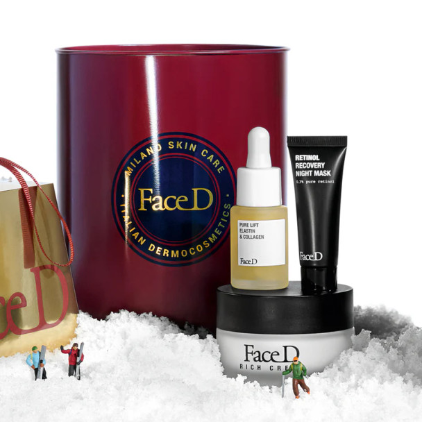 Face D Rich&Lift Kit Cofanetto Regalo Viso Anti-Età Confezione 3 Pezzi