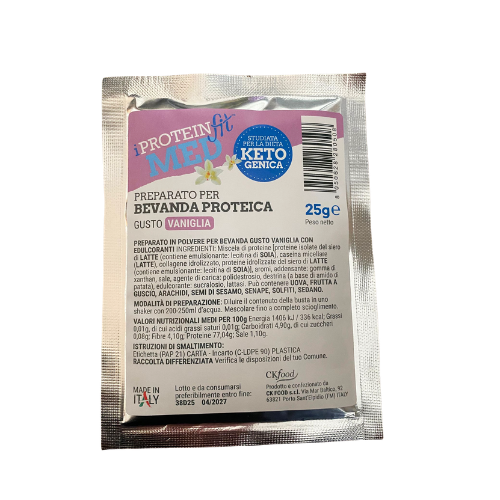 IproteinFit Bevanda Proteica al Gusto Vaniglia Confezione 1x25 Gr