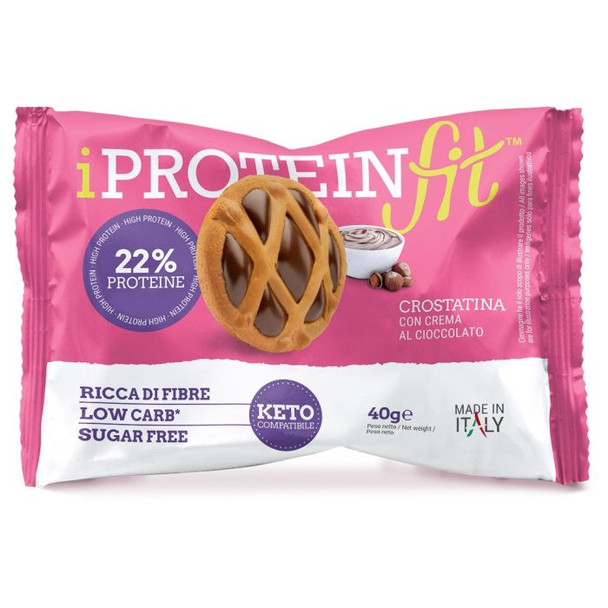 IproteinFit Crostatina Proteica con Crema Cioccolato  Confezione 1 Pezzo