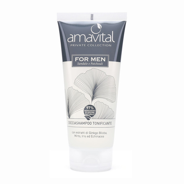 Oficine Cleman Amavital Private Collection for Men Docciashampoo Tonificante Sandalo & Patchouly Confezione 200 Ml