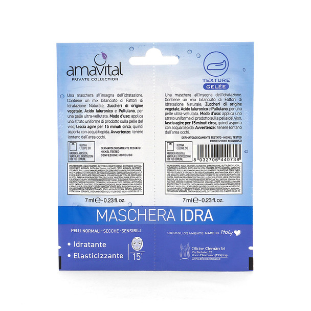 Oficine Cleman - Amavital Private Collection Maschera Idra Viso Confezione 2 Pezzi
