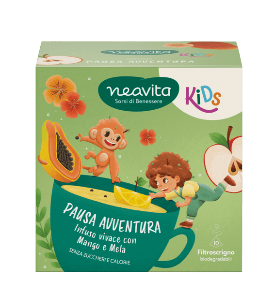 Neavita - Pusa Risveglio Tisana Vivace e Rigenerante Kids Confezione 10 Filtroscrigni