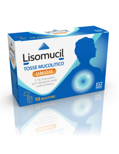 Lisomucil - Unidie Tosse Mucolitico Orale Confezione 10 Bustine (Scadenza Prodotto 01/05/2026)