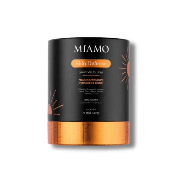 Miamo Skin Defense Integratore Antiossidante Prima Durante e Dopo Esposizione Solare Confezione 30 Bustine