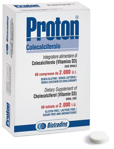Proton - Colecalciferolo Vitamina D3 2000 Ui Confezione 60 Compresse