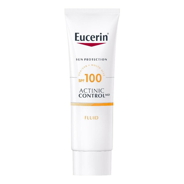 Eucerin Actinic Control Fluido Solare Viso SPF100 Confezione 80 Ml