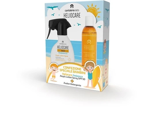Heliocare - 360 Pediatrics Lotion Spray SPF50+ e Detergente Fluido Corpo
