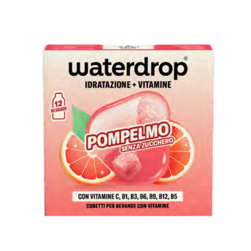 Waterdrop - Microdrink Idratazione e Vitamine Gusto Pompelmo Confezione 12 Cubetti Effervescenti