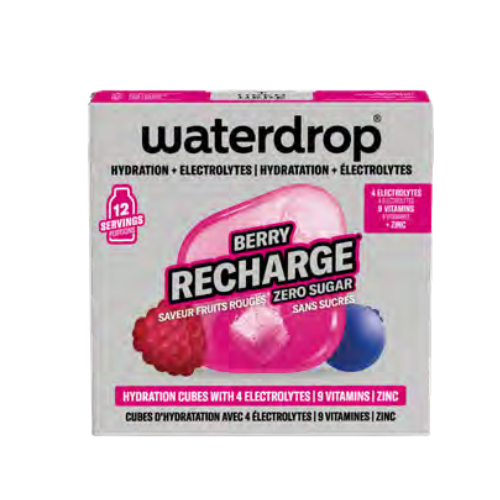 Waterdrop - Microdrink Idratazione e Vitamine Gusto Microlyte Berry Confezione 12 Cubetti Effervescenti