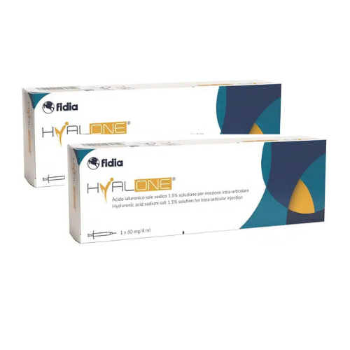 Fidia Farmaceutici - Hyalone Intra-Art 60 mg/4 ml Acido ialuronico Per Iniezione Confezione 2 Siringhe Preriempite