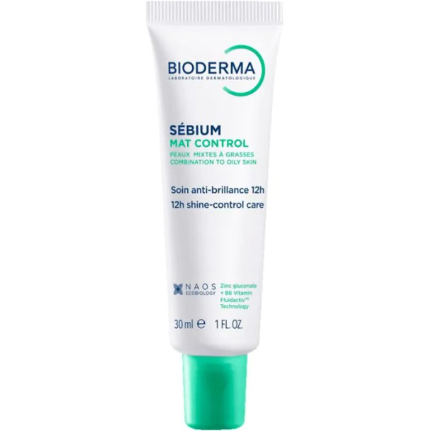 Bioderma - Sébium Mat Control Crema Viso Pelle Mista e Grassa Confezione 40 Ml