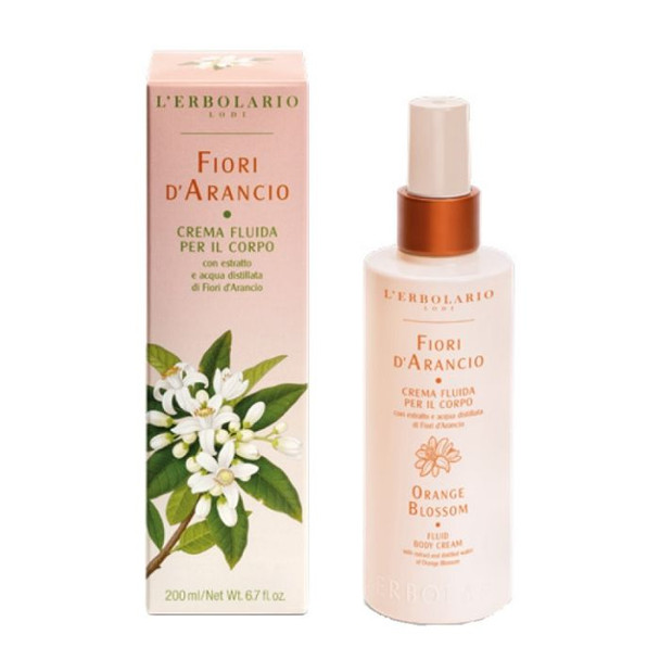 L'Erbolario - Crema Fluida per il Corpo Fiori d'Arancio Confezione 200 Ml