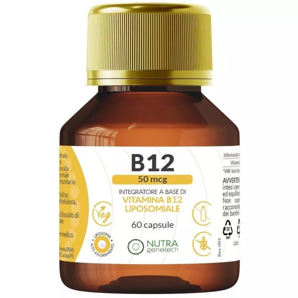 Nutragenetech - Vitamina B12 50MCG Confezione 60 Capsule
