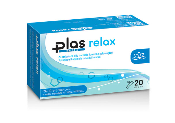 Plas - Relax Integratore Benessere Mentale e Fisico Confezione 20 Stick