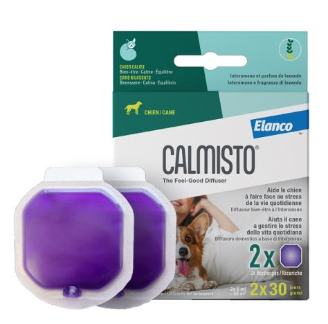 Calmisto - Ricarica Diffusore Ambienti Per Cani Calmante Anti Stress Confezione 2 Pezzi