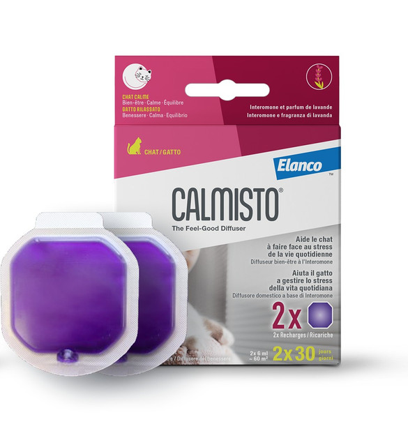 Calmisto - Ricarica Diffusore Ambienti Per Gatti Calmante Anti Stress Confezione 2 Pezzi