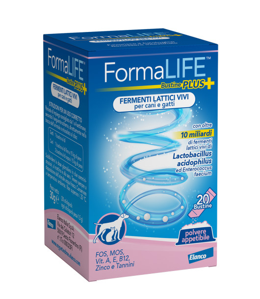 Formalife - Plus Fermenti Lattici Cani e Gatti Confezione 20 Bustine