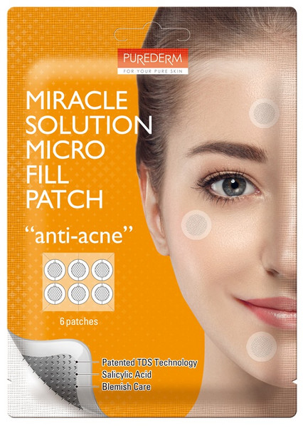 Purederm Miracle Solution Micro Cerotti Viso Anti Imperfezioni Acne Confezione 6 Pezzi
