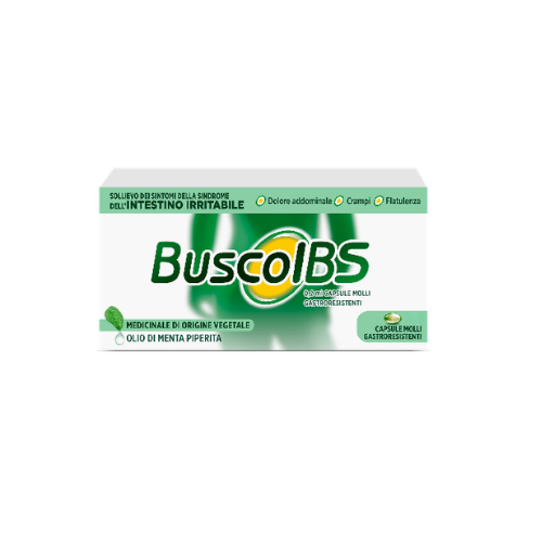 Buscoibs - Capsule Molli Gastroresistenti Intestino Irritabile Confezione 24 Capsule