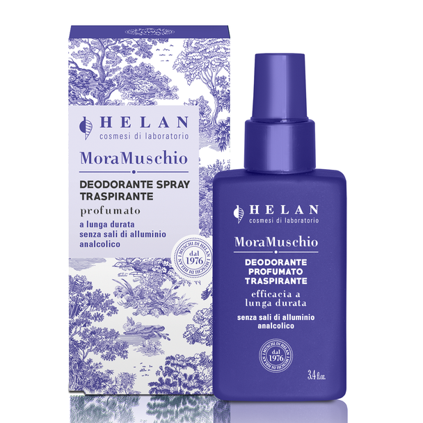 Helan - Mora Muschio Deodorante Profumato Traspirante In Spray Confezione 100 Ml