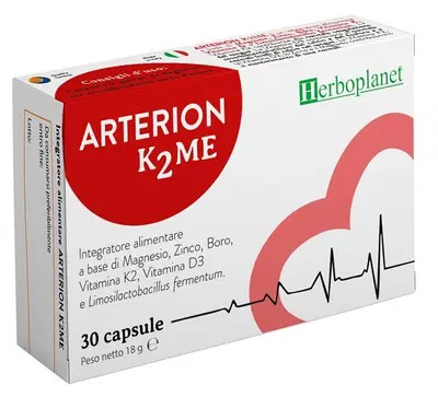 Herboplanet - Arterion K2ME Integratore Per Il Supporto Cardiovascolare Confezione 30 Capsule
