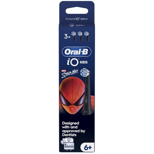 Oral B - iO 2 Ricambi Spazzolino Elettrico Spiderman Confezione 3 Testine
