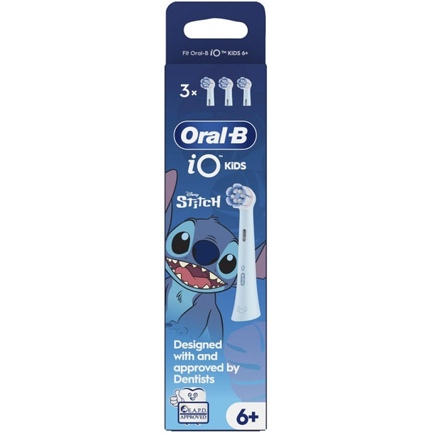 Oral B - iO 2 Ricambi Spazzolino Elettrico Stitch Confezione 3 Testine